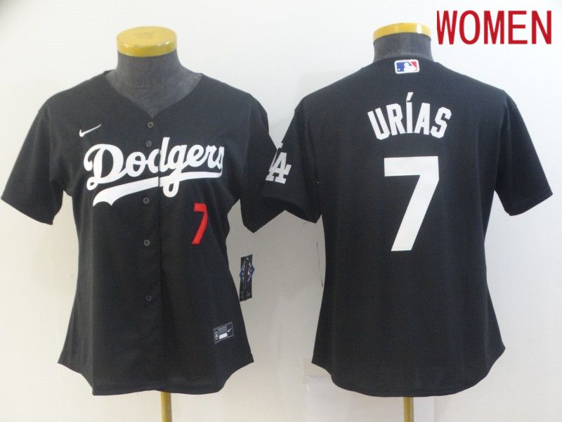 Women Los Angeles Dodgers #7 Urias Black Game 2021 Nike MLB Jersey->indianapolis colts->NFL Jersey
